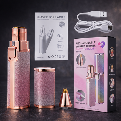 2 in 1 Facial Hair Remover & Eyebrow Trimmer