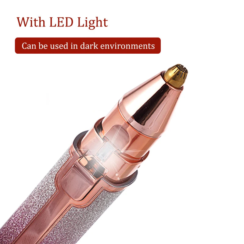 2 in 1 Facial Hair Remover & Eyebrow Trimmer for Women